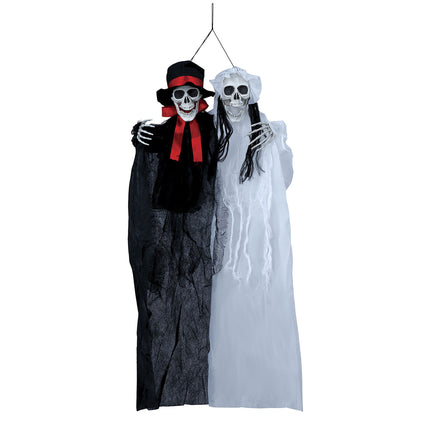 Decorazione Halloween appesa Sposa e Sposo 90 cm