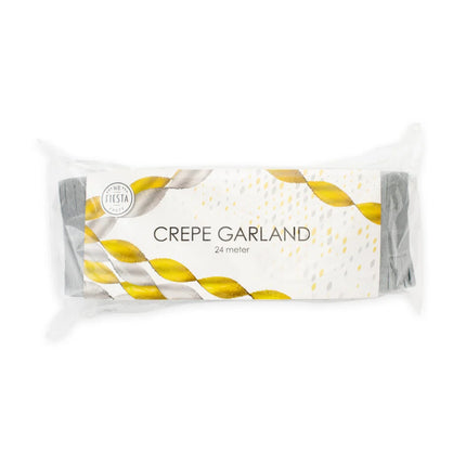 Ghirlanda Crepe Argento 24m