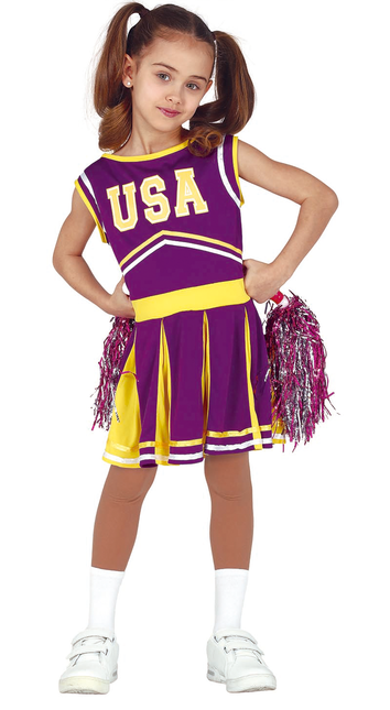 Tuta da Cheerleader Bambino Viola