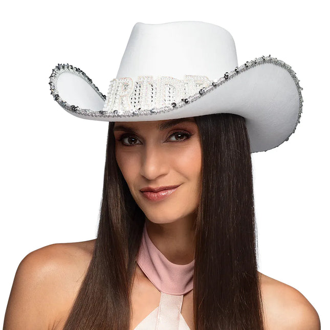 Cappello da Cowboy Sposa Glitter