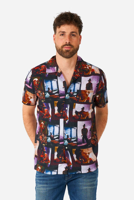 Camicia A Nightmare On Elmstreet a maniche corte da uomo OppoSuits