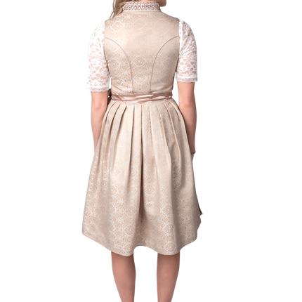 Dirndl jaquard, crema