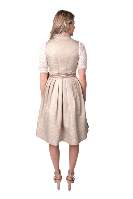 Dirndl jaquard, crema