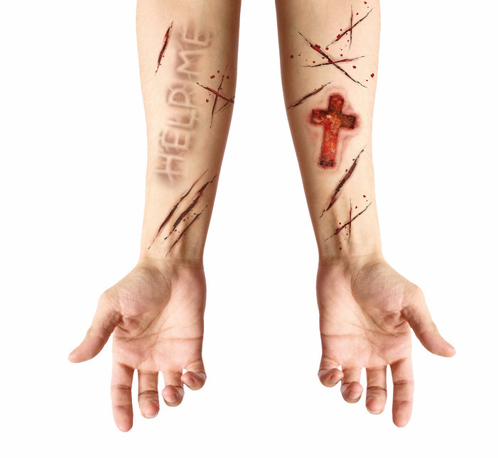 Tatuaggi finti di Halloween posseduti