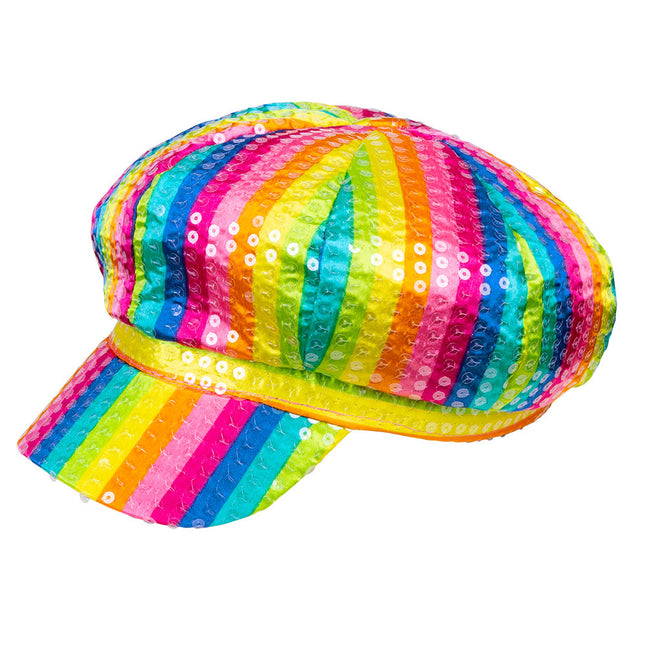 Cappello Arcobaleno Glitterato