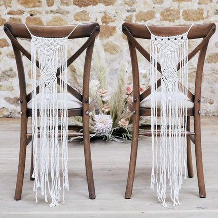 Decorazione per sedia Macrame 65cm 2 pezzi