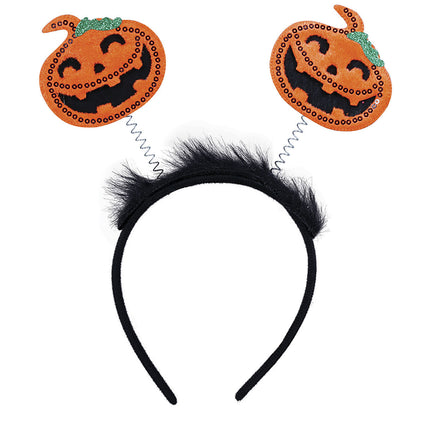 Cerchietto per capelli Halloween Zucche Paillettes