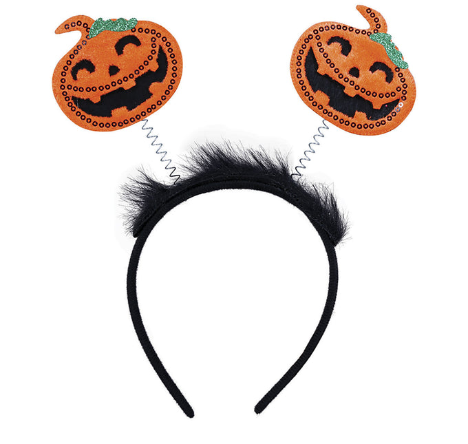 Cerchietto per capelli Halloween Zucche Paillettes