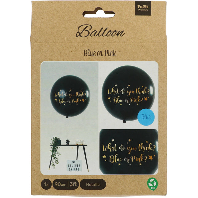 Palloncino rivelazione di genere Boy Metallic Boy 90 cm