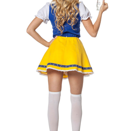 Abito Dirndl Oktoberfest Giallo Blu