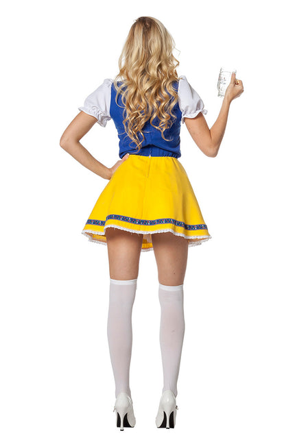 Abito Dirndl Oktoberfest Giallo Blu