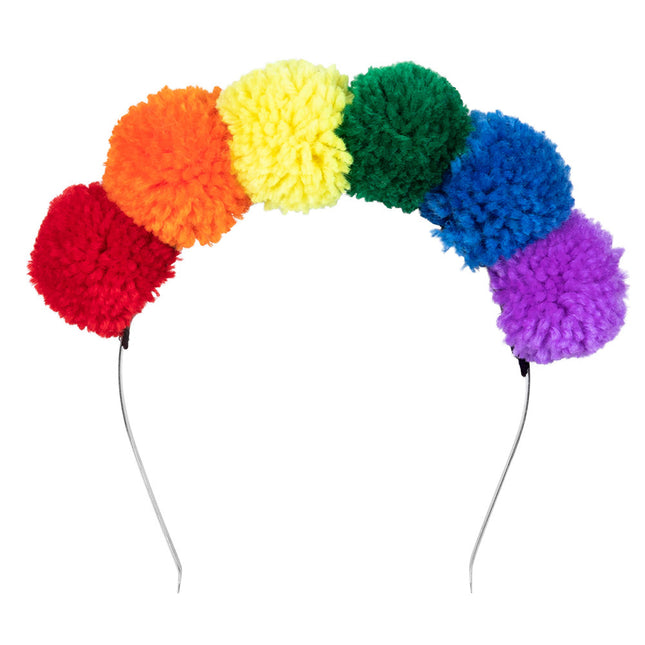 Tiara Rainbow Pompon