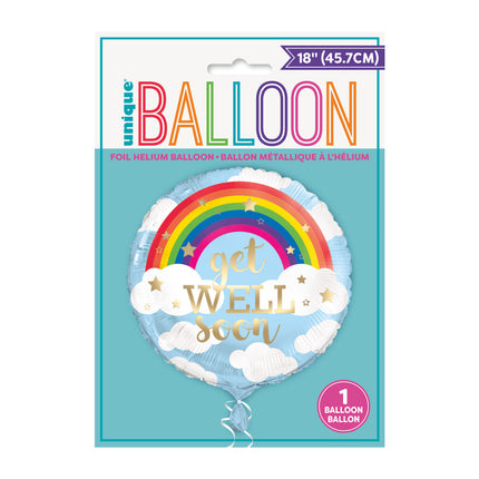 Palloncino ad elio Get Well Soon 45 cm vuoto