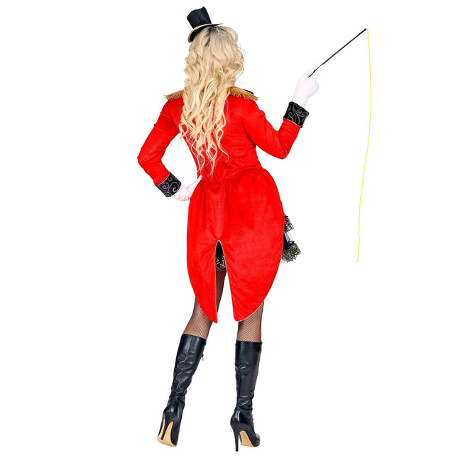 Costume da circo rosso nero donna