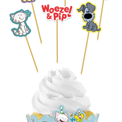 Woezel En Pip, cupcake toppers 6 pezzi