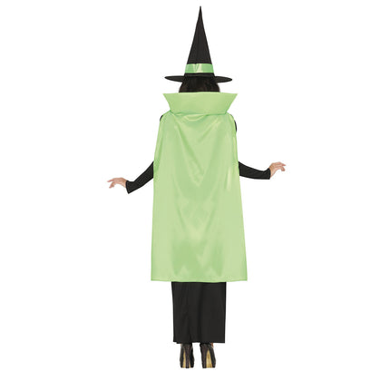 Costume da strega di Halloween da donna verde