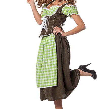 Vestito Dirndl verde Oktoberfest Donna