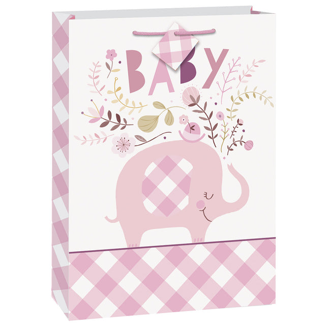 Borsa regalo elefante rosa