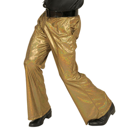 Pantaloni Disco 70S Oro Uomo