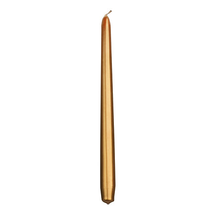 Candele Oro Metallizzato 29cm 10pz