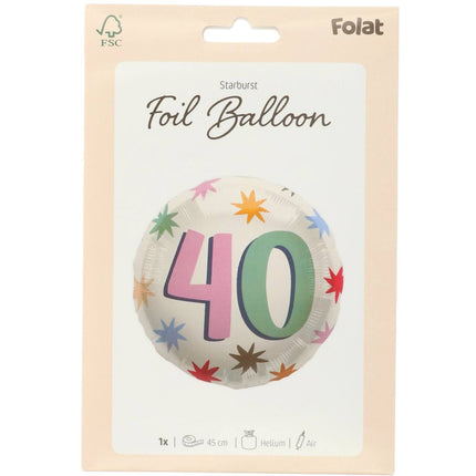 Palloncino ad elio 50 anni vuoto 45 cm