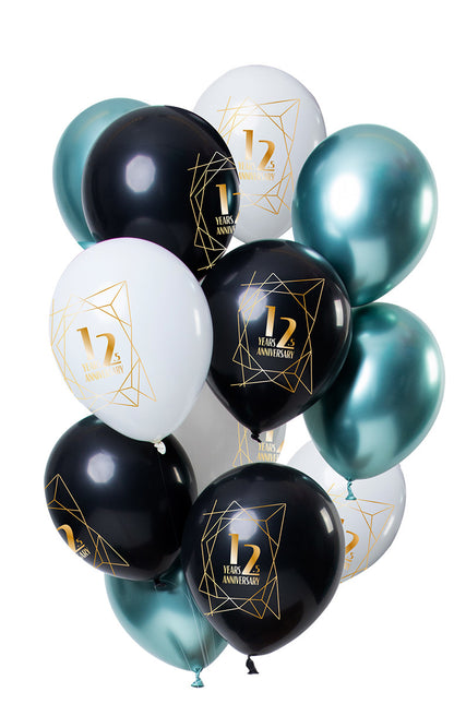 Palloncini 12,5 Anniversario 30cm 12pz