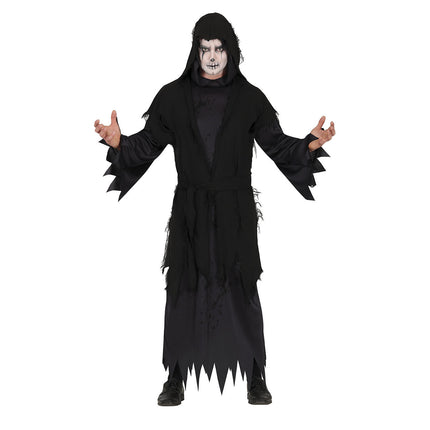 Costume da Killer Halloween Uomo Nero L