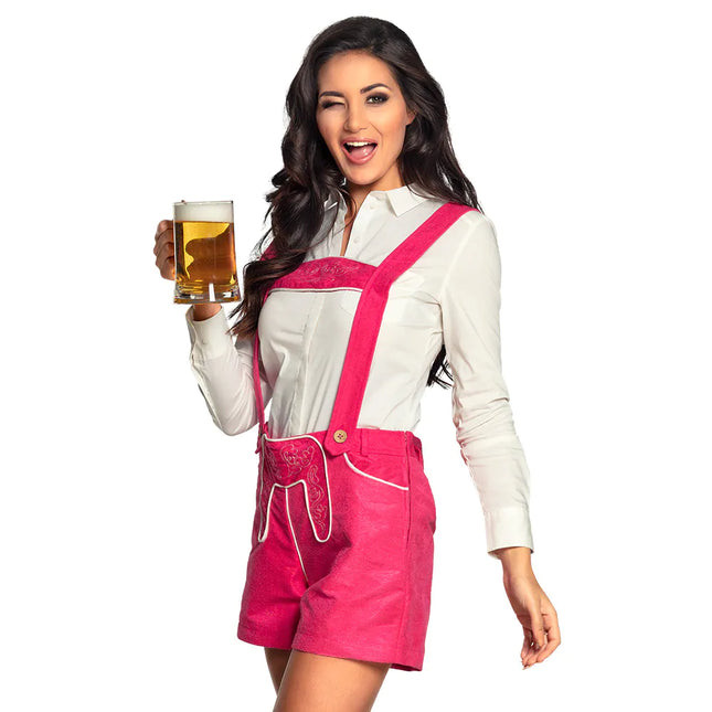 Lederhosen rosa da donna