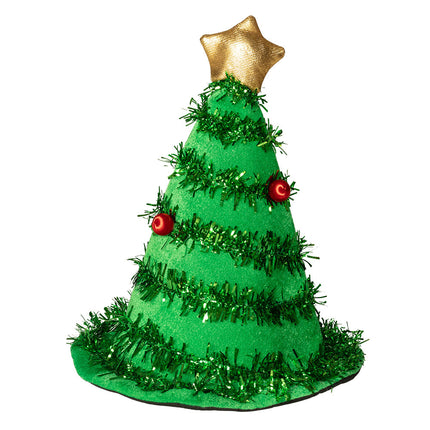 Albero di Natale con cappello di Babbo Natale