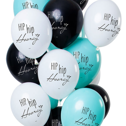 Palloncini Hip Hip Urrà 30 cm 12 pezzi