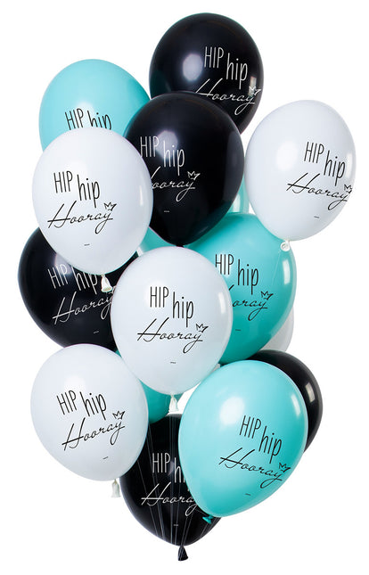 Palloncini Hip Hip Urrà 30 cm 12 pezzi