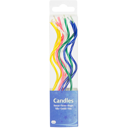 Candele a spirale 15cm 10pz