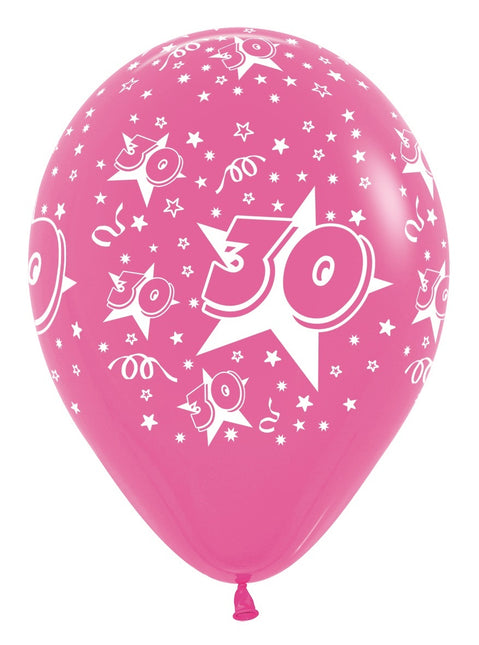 Palloncini Numero 30 Mix 30cm 25pz