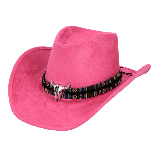 Cappello da Cowboy Rosa Luxe