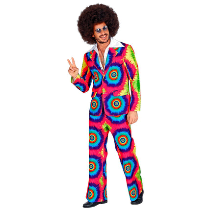 Costume Disco 70S colorato da uomo Groovy