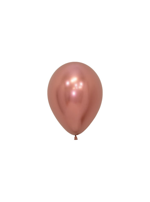 Palloncini Reflex Oro Rosa 12cm 50pz