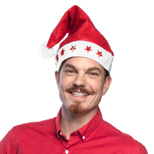 Cappello di Natale Stelle con luci