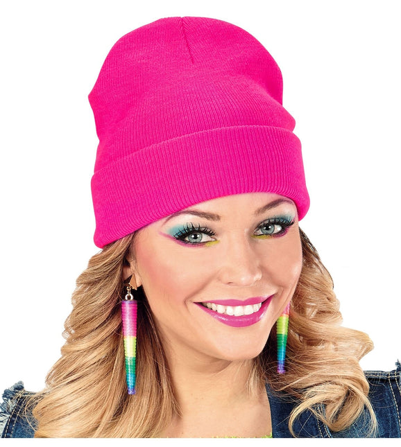 Cappello rosa neon