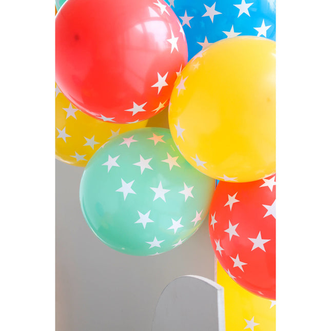 Palloncini colorati a stella 33cm 6pz