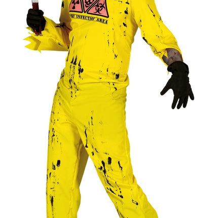 Costume Halloween da zombie uomo Radioactive L