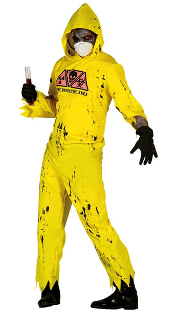 Costume Halloween da zombie uomo Radioactive L