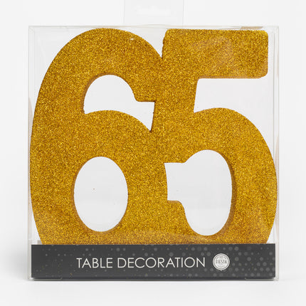 Decorazione da tavolo oro Figura 65 Glitter 20,5 cm