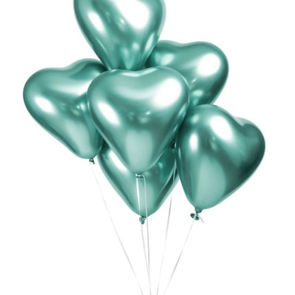 Palloncini Cuore Verde 30cm 6pz