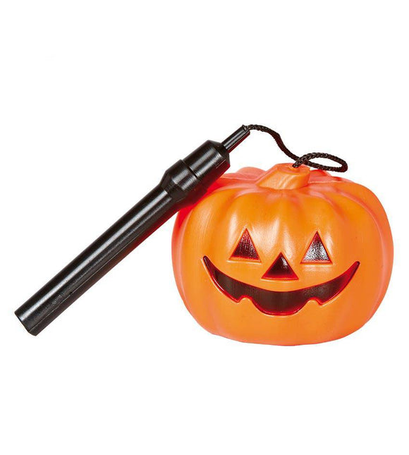 Lanterna zucca di Halloween con luce 10 cm