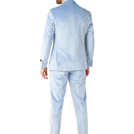 Smoking in velluto azzurro da uomo <tc>OppoSuits</tc>