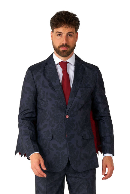 Vampiro vittoriano vestito di nero da uomo Suitmeister