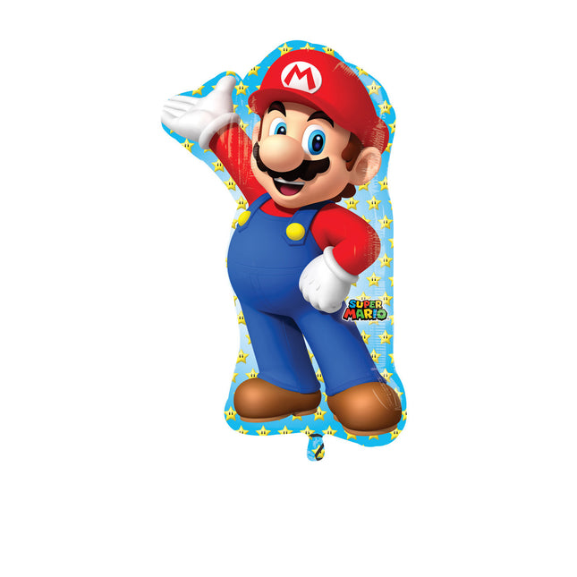 Palloncino ad elio Super Mario XL 83 cm vuoto