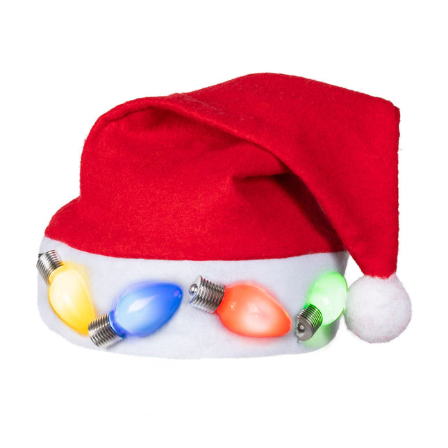 Cappello da Babbo Natale con luci a led