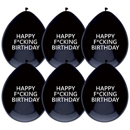 Palloncini Happy F*cking Birthday 30cm 5pz