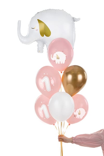 Palloncini 1 Anno Mix Rosa 30cm 6pz